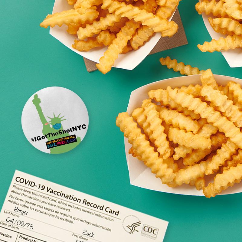 Free fry vaccine promotion