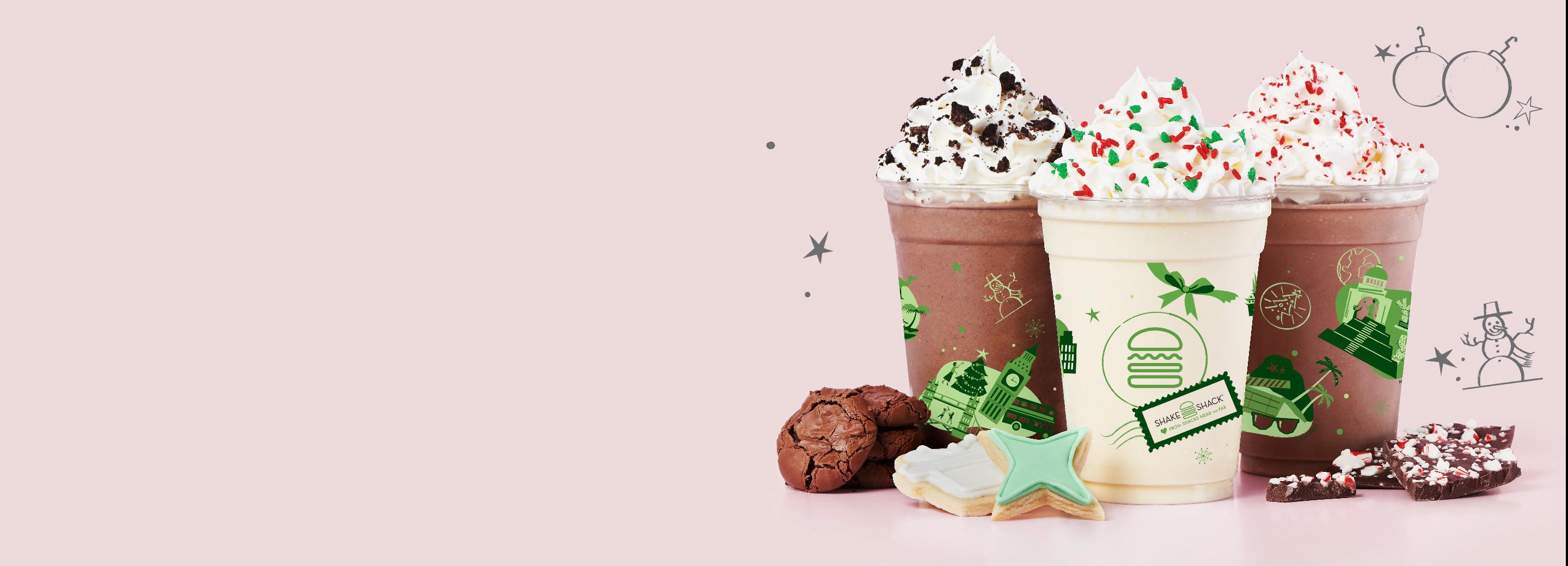 Holiday Shakes, Chocolate Milk and Cookies, Christmas Cookie, Chocolate Peppermint