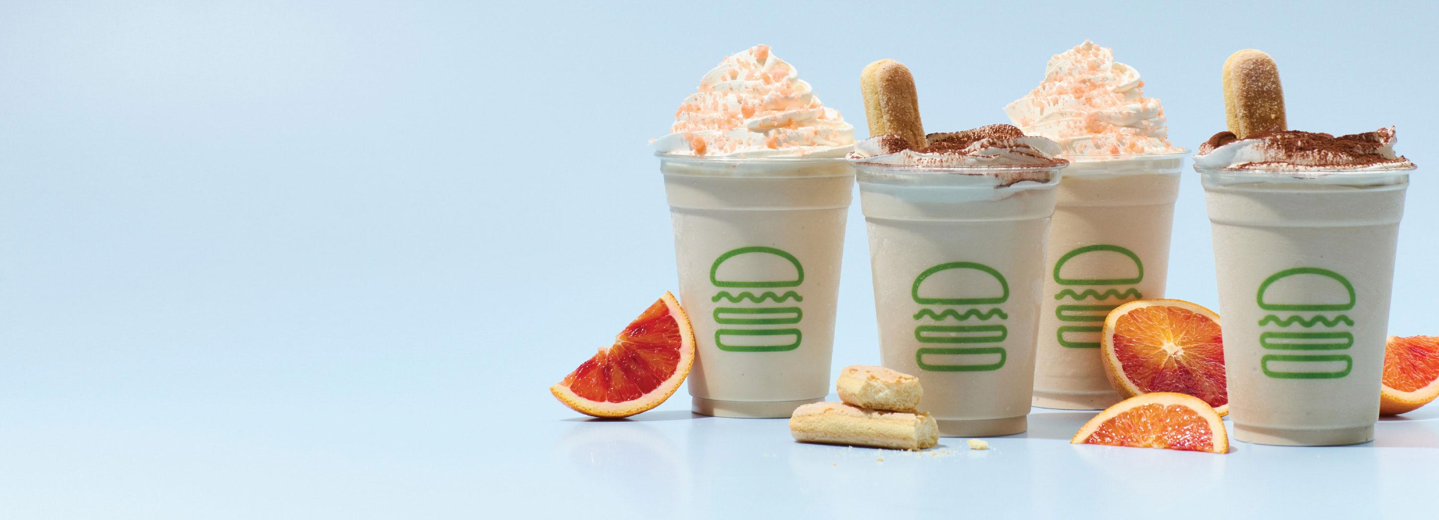 Tiramisu and Dreamsicle Shakes