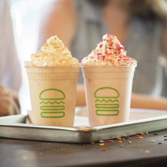 will and grace shakes in shake shack cups